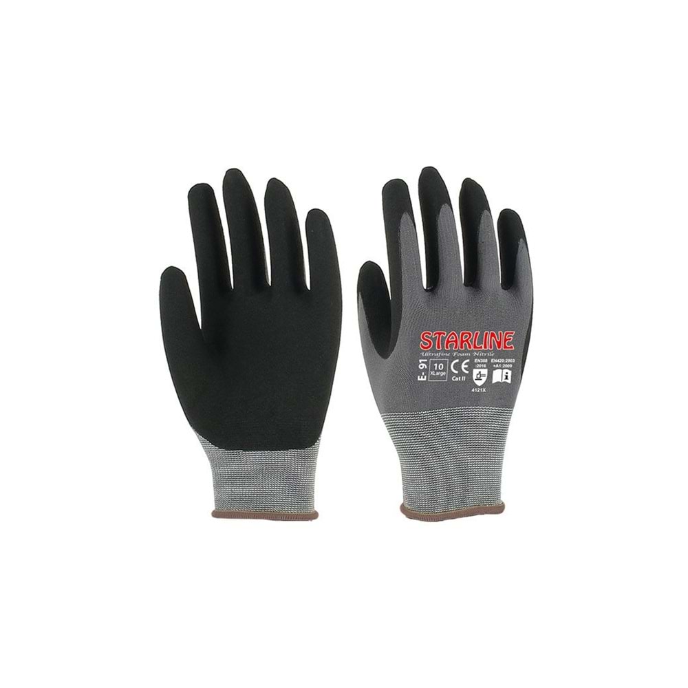 Starline E-91 Köpük Nitril Eldiven No:7 - Fiyat Alınız